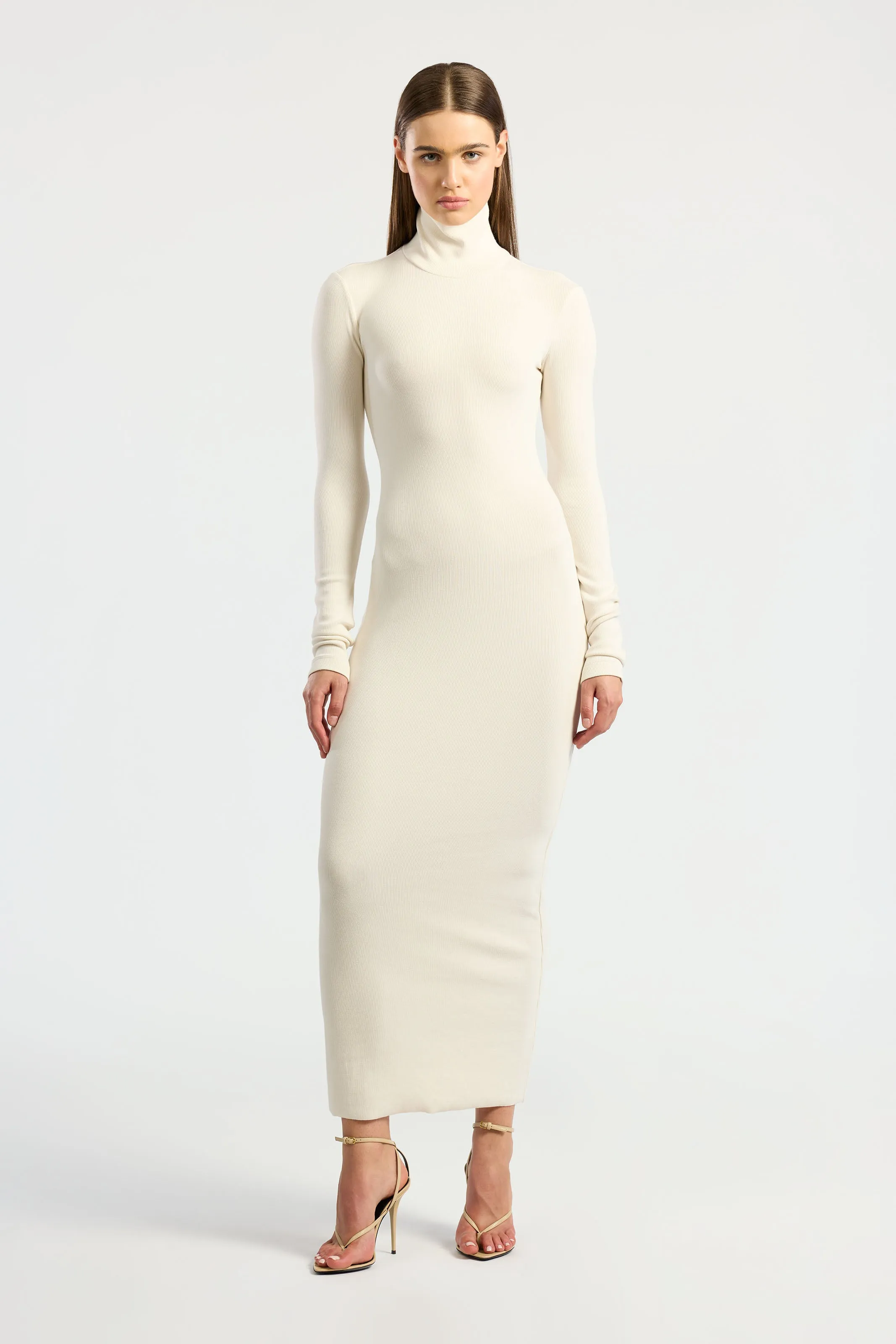 Chic casual Verona Turtleneck Maxi Dress