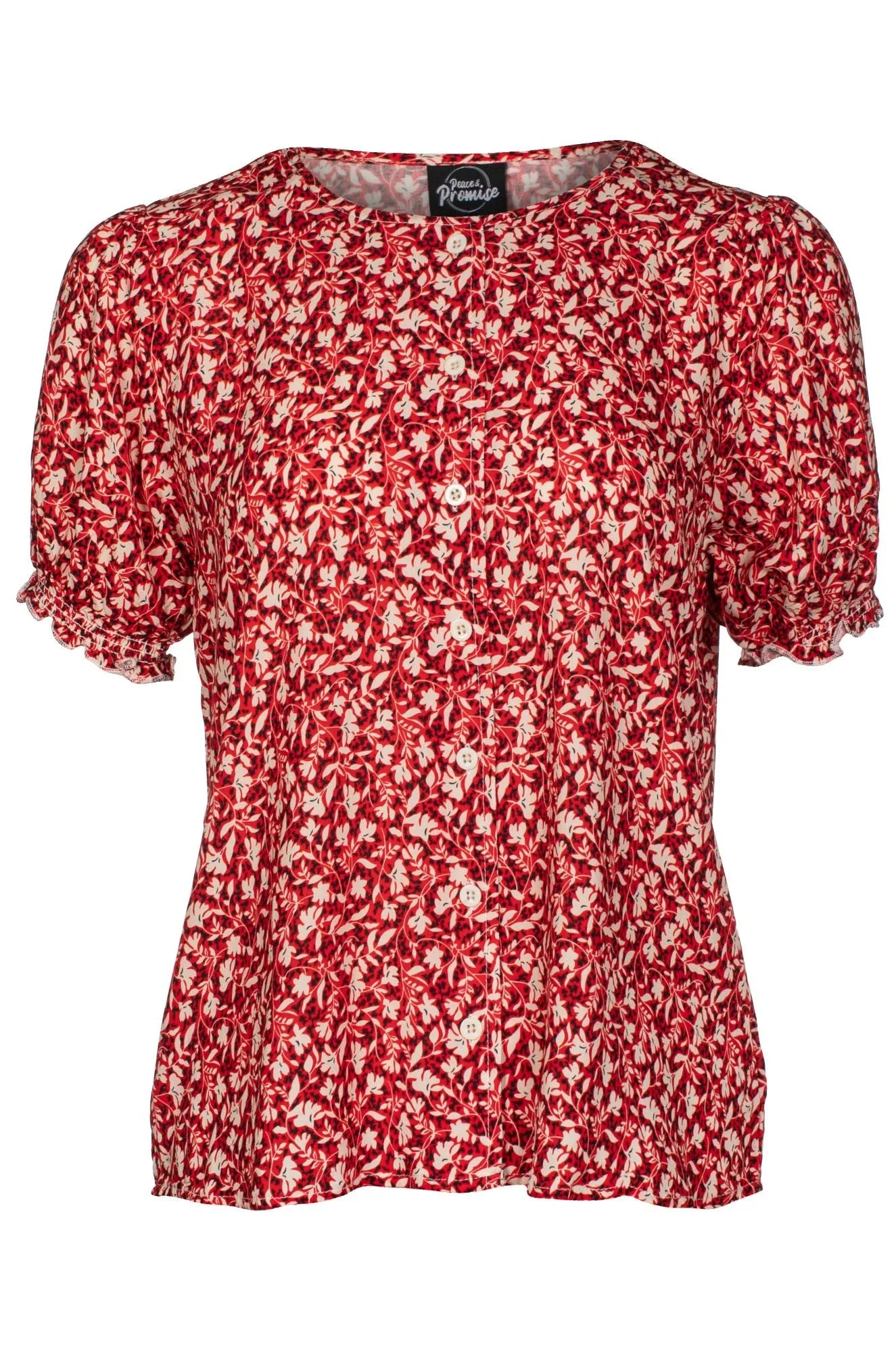 Active Outfit Outdoor Outfit Style Blouse | RED DITSY | 7331C1