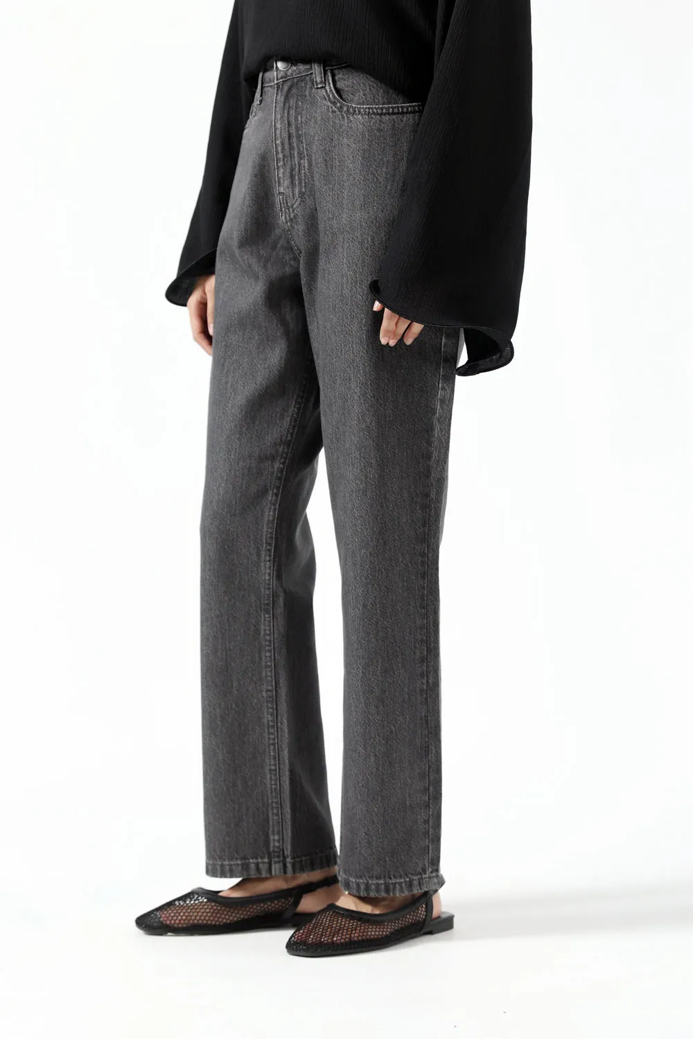 STRAIGHT FIT DENIM Casual Active Wear NonSlipGrip