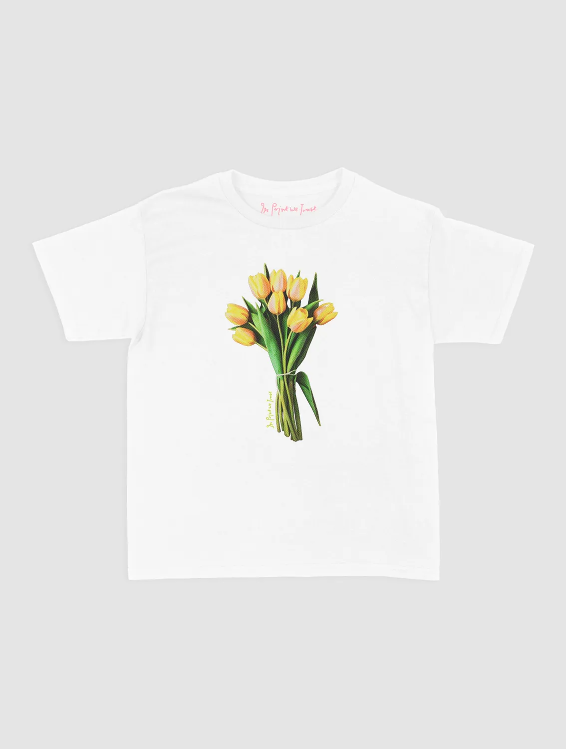 Sporty Design Lint Resistant Surface tulips baby tee