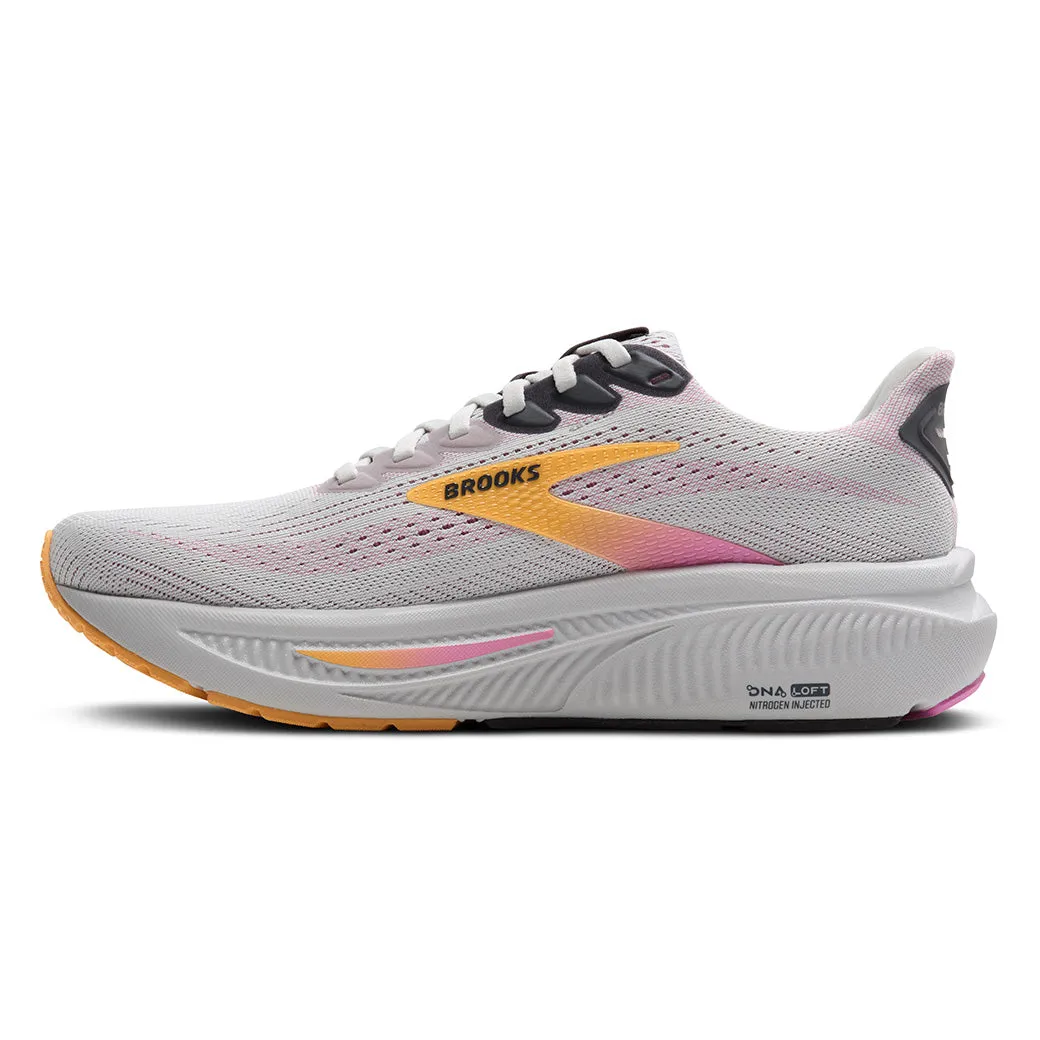 lace - decorated running gear Womens Brooks Running Ghost 17 in Oyster/Apricot/Pink