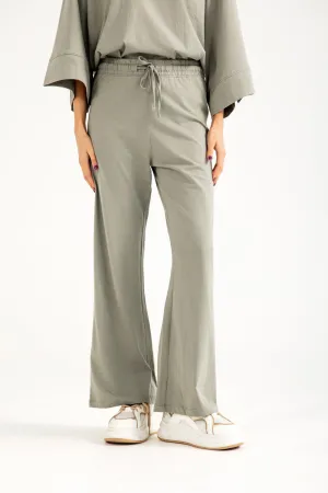 Side slits Bold Design WIDE LEG TROUSERS