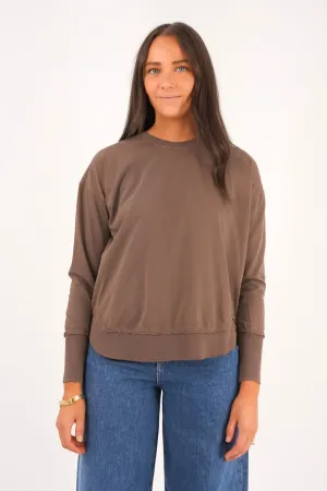 Farrah Long Sleeve Coffee Quartz Lightweight Material Comfortable Sleep