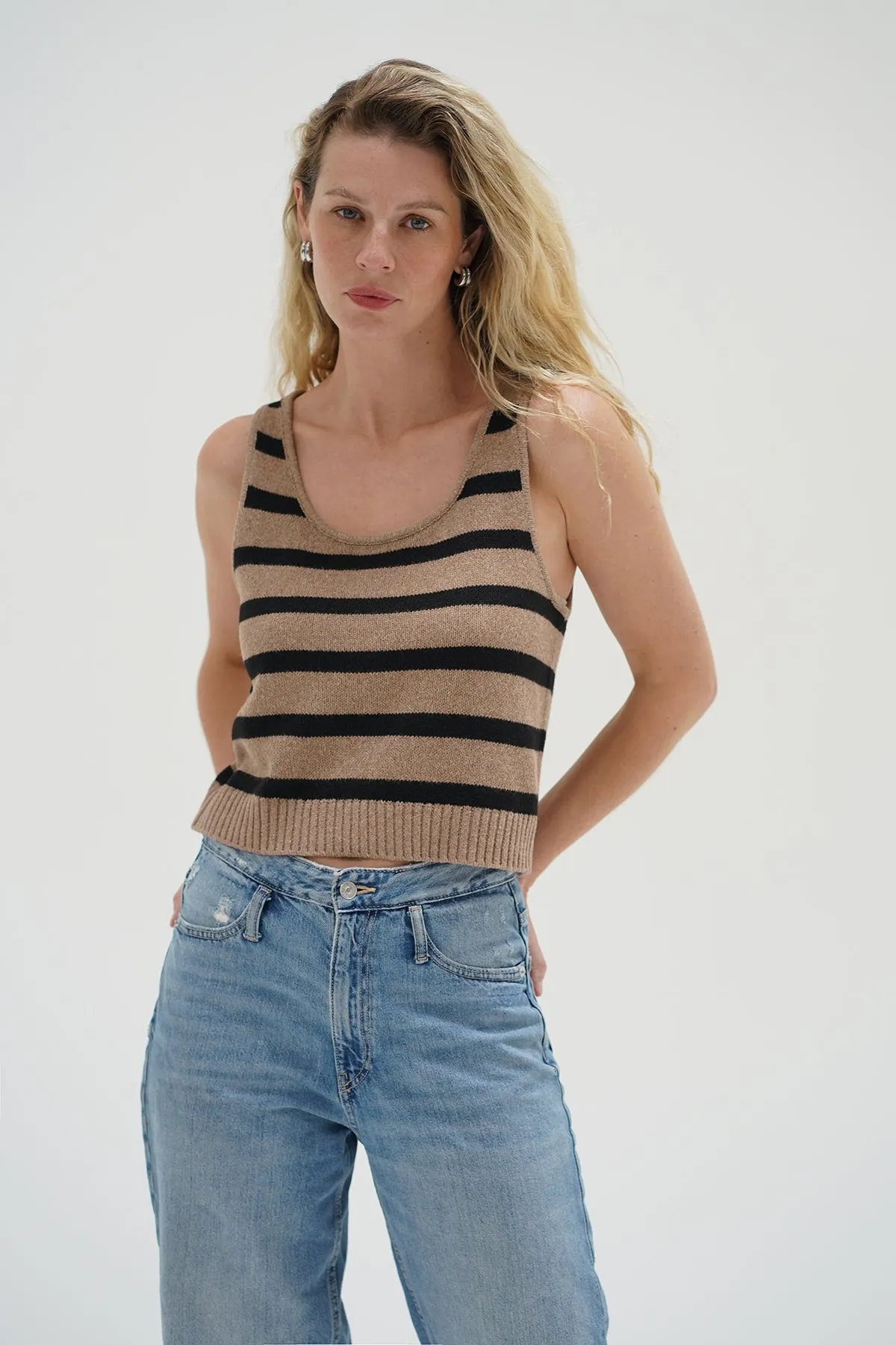 Piper Cardigan Set - Cafe Stripe Versatile Trend No Stress