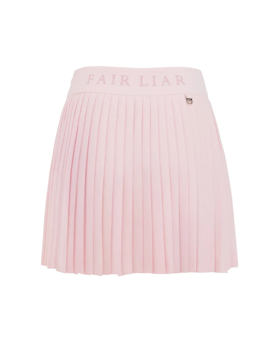 Low Rise Daily Favorite Pique pleated skirt - Pink