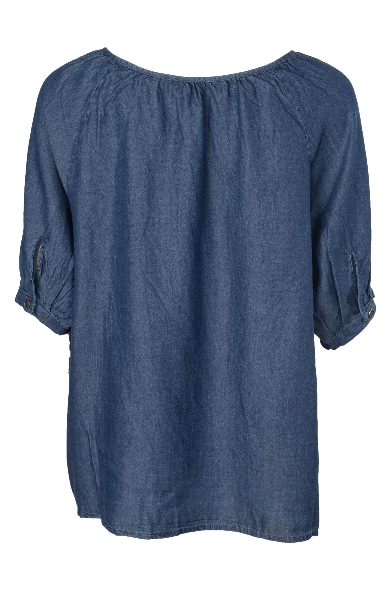 Plain Tencel Top | DARK INDIGO | 6631A1 Smile Glow TaglessDesign
