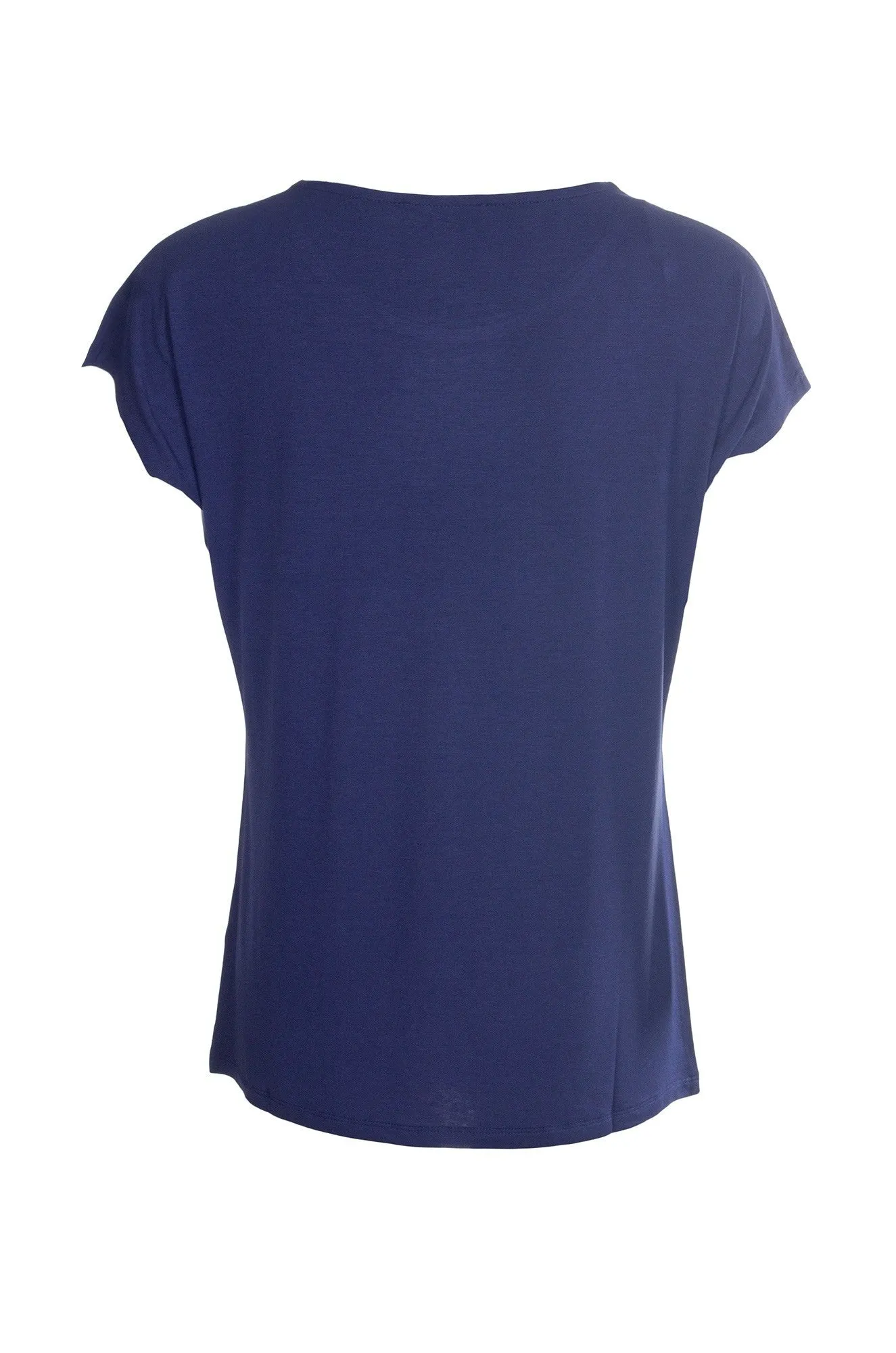 Plain Top Silver Foil print detail | NAVY/SILVER | 4532A1 Free Fit Elegant Layer