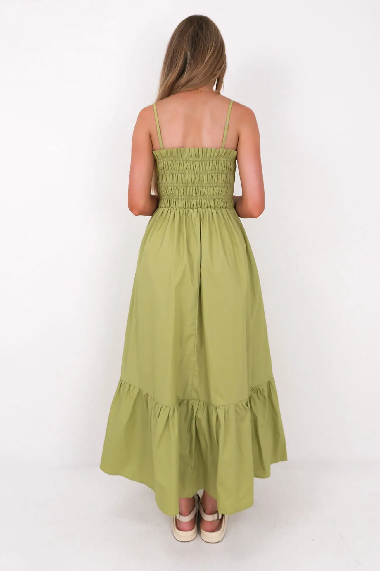 Layering Piece Colette Midi Dress Sage