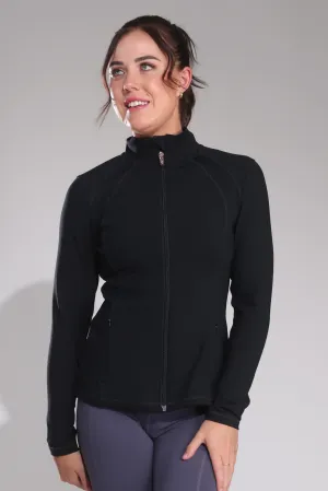 Jacket | Bold Black | 0802B1 Four Way Stretch Material