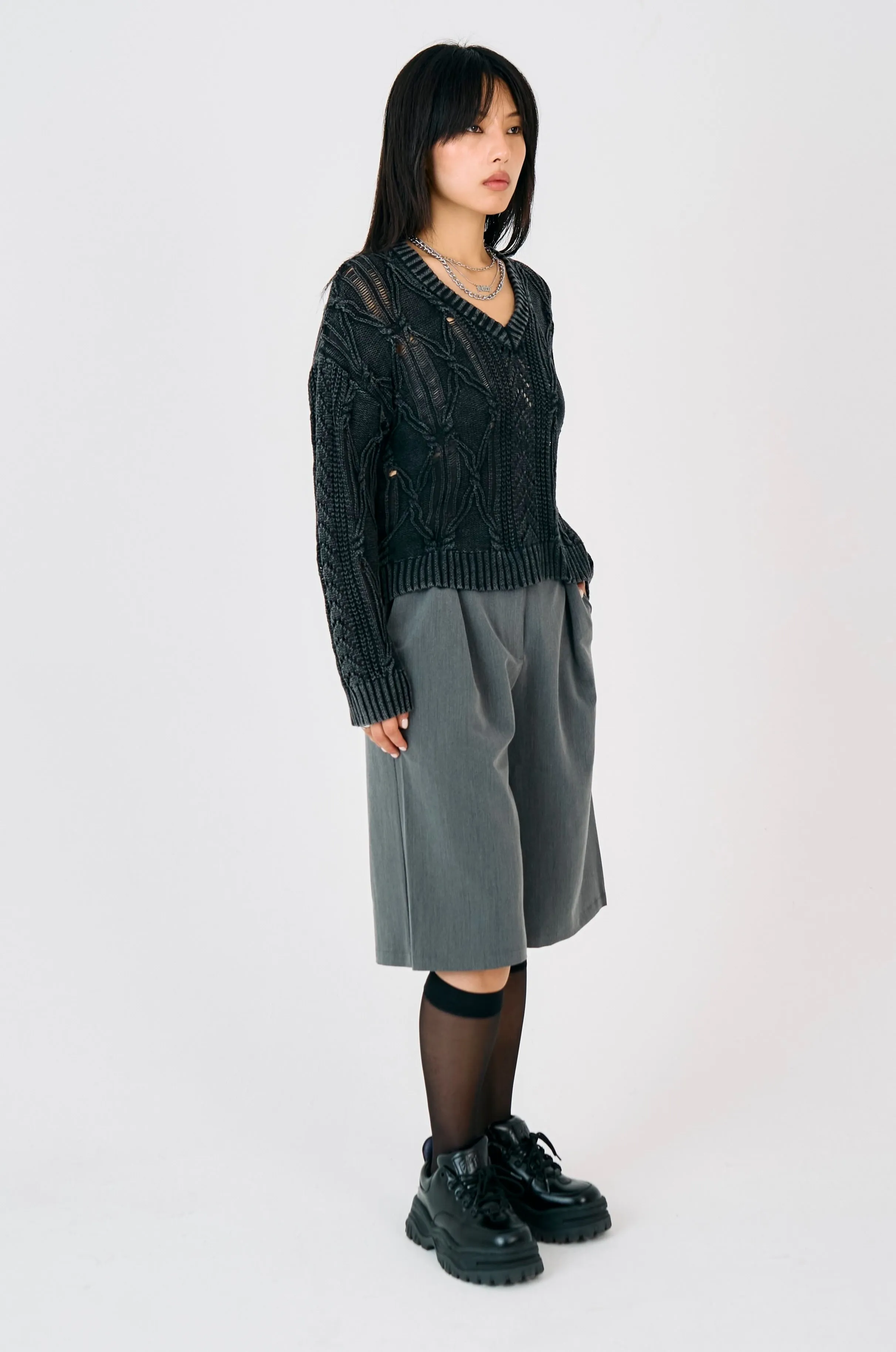 Timeless Feel Format Acid Wash Knit