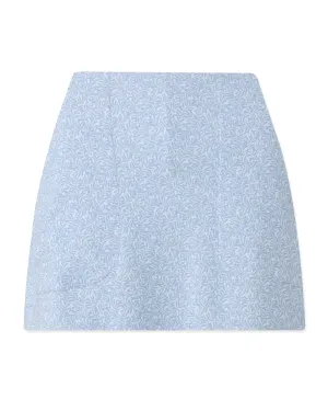 Draped Silhouette Evie Skort - Powder