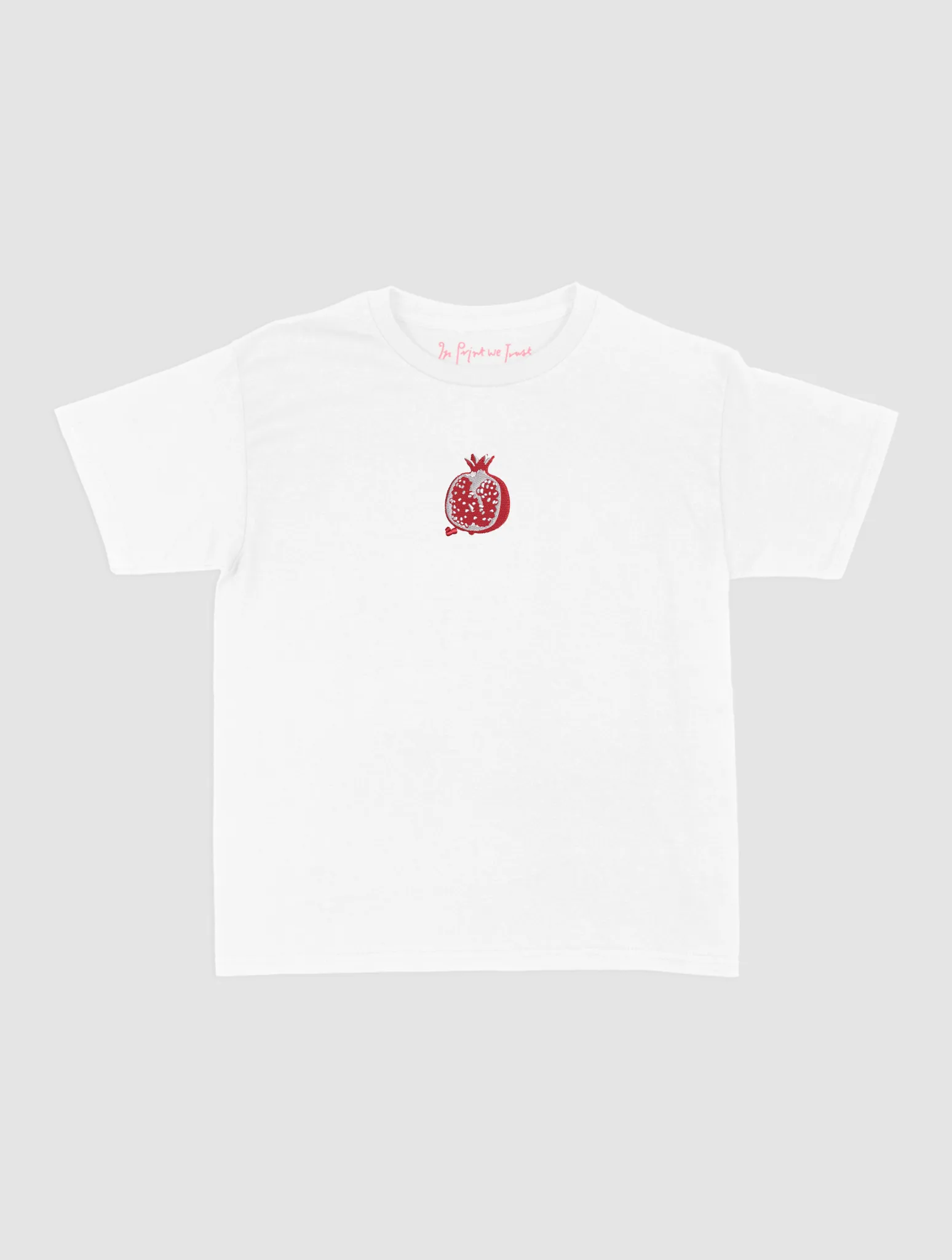 Comfy Fit Wear pomegranate embroidered baby tee