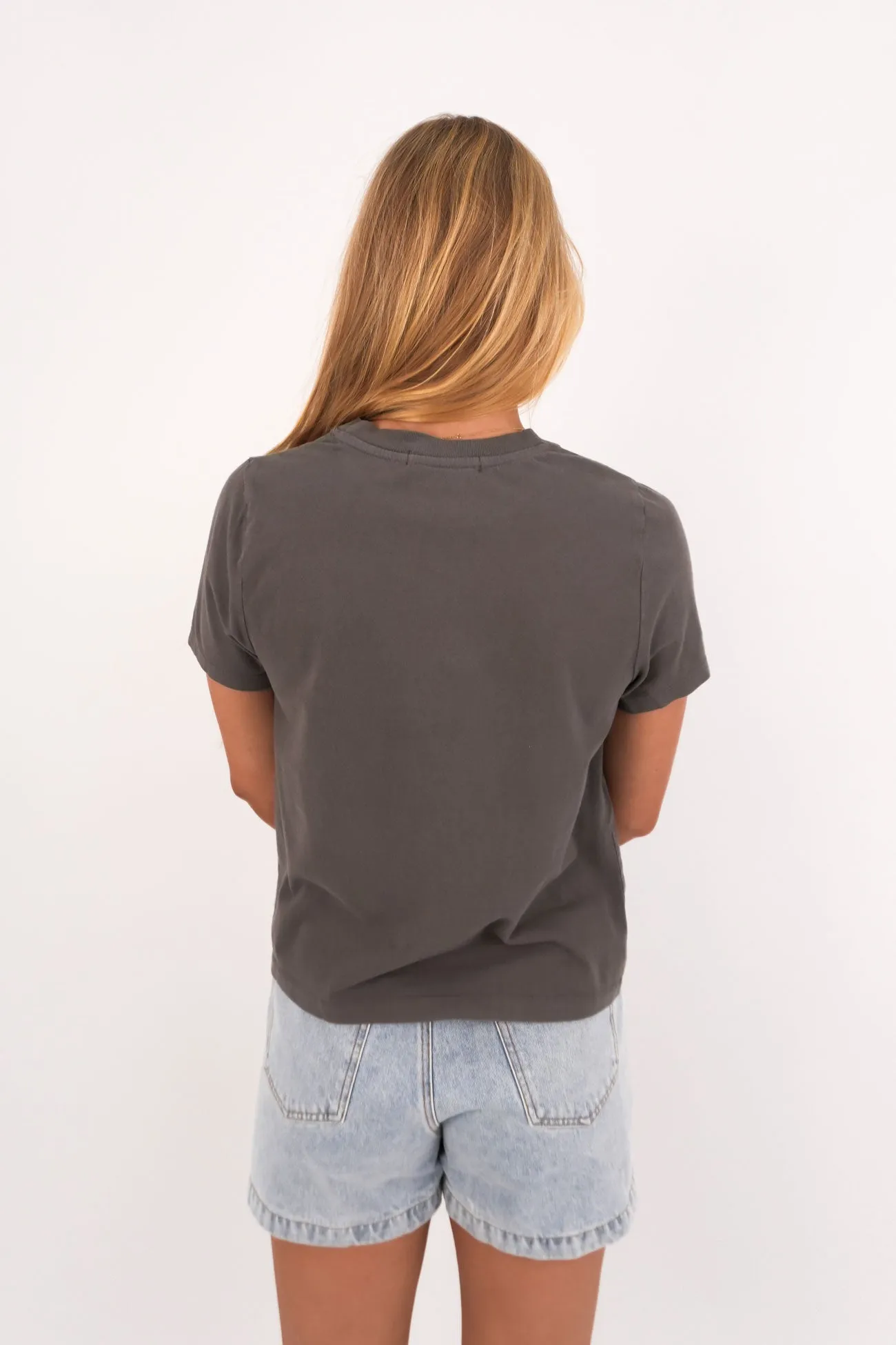 ReinforcedShoulderPanels Positano Regular Tee Charcoal