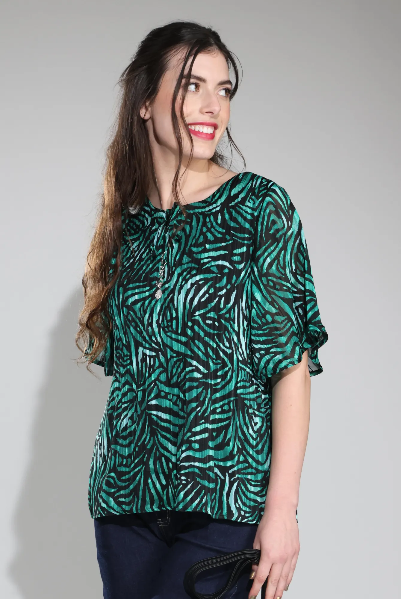 AntiPilling Top | Emerald Black Abst | 8572C1