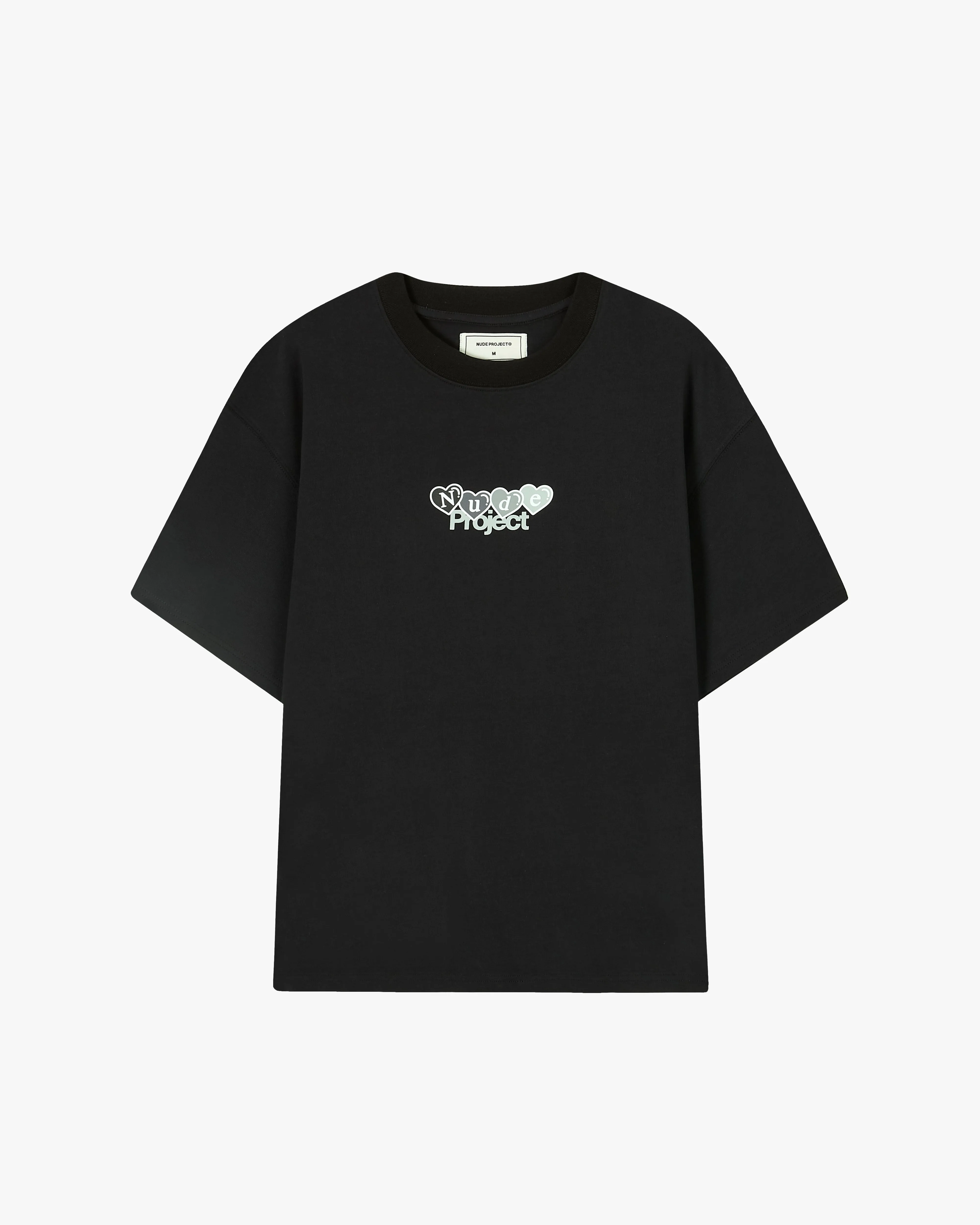 Homies <3 Tee Black Layered Look Planet Care