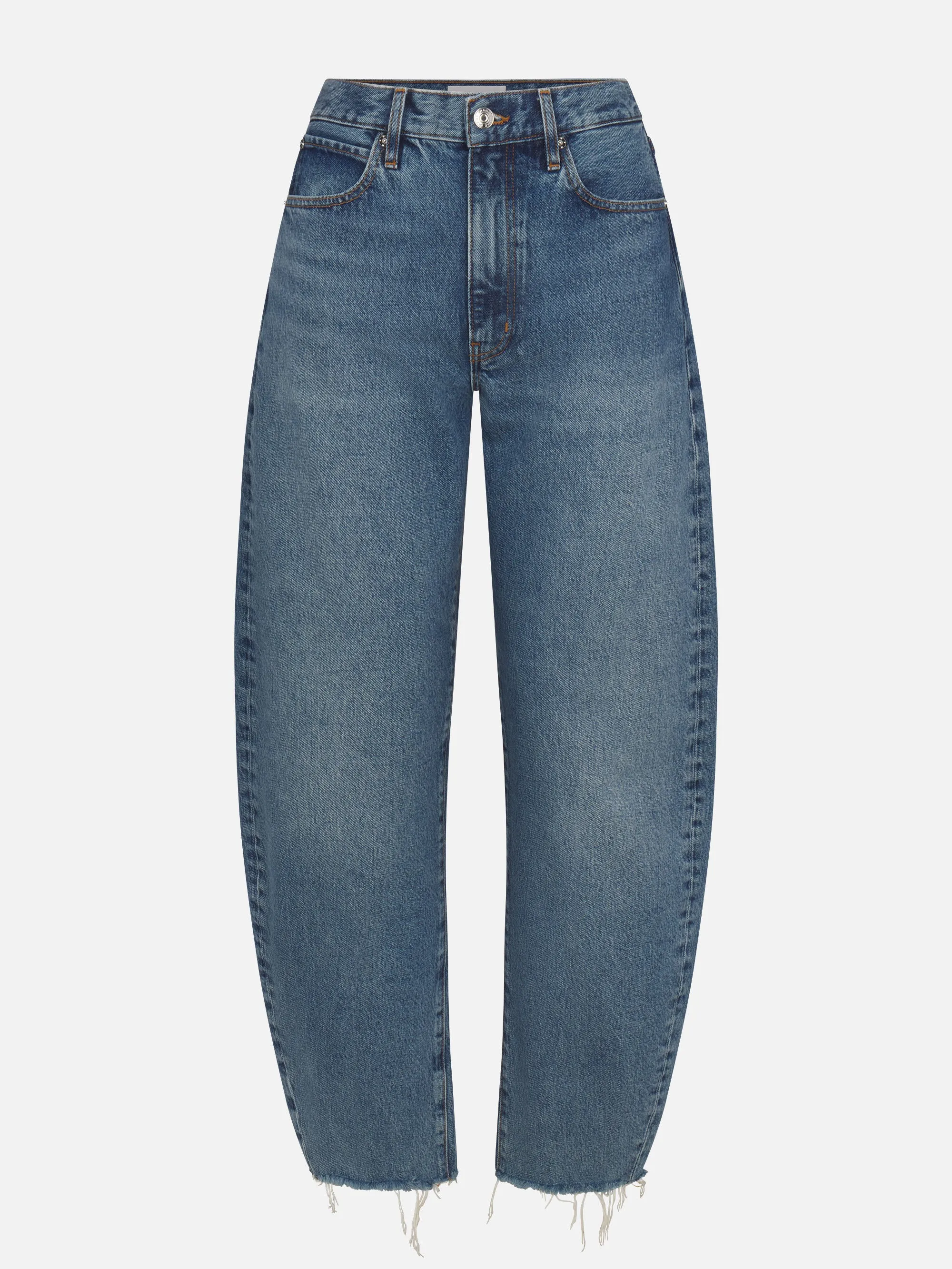 The Bubble Crop -- Knock Out Raw Fray Breathable Comfort Fit