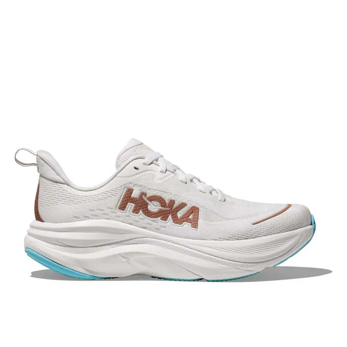 Compressionless Foam Core Ultra Performance Womens Hoka Skyflow in Frost/Rose Gold
