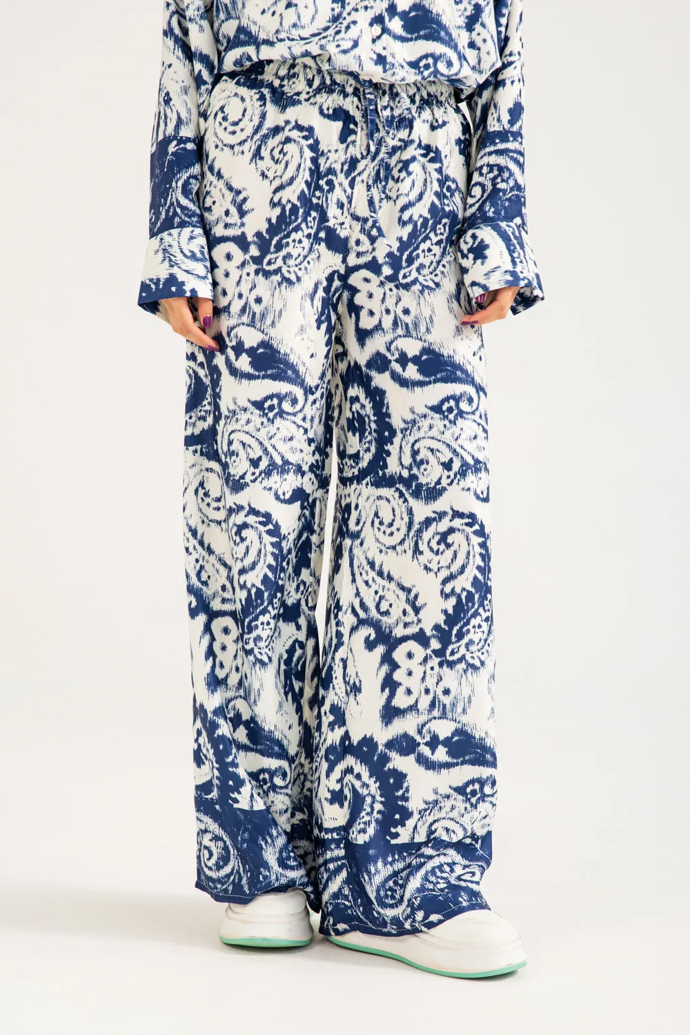 MoistureWicking Quick Fit Wear PRINTED SATIN TROUSER