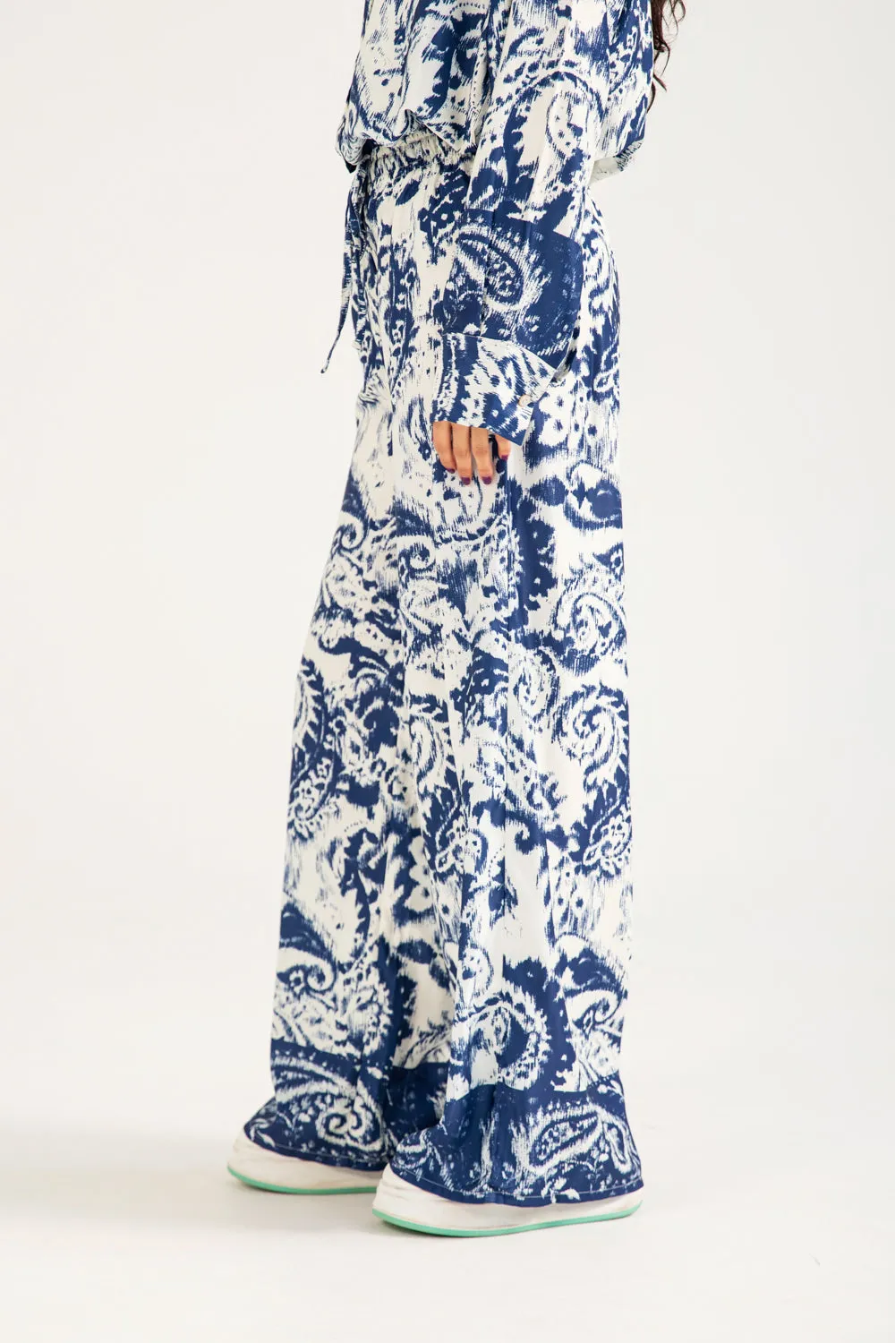 PRINTED SATIN TROUSER TaglessDesign