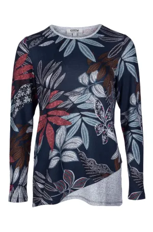 Printed Warm Touch Top | Atlantic Fern | 7909B1 Joy Mood