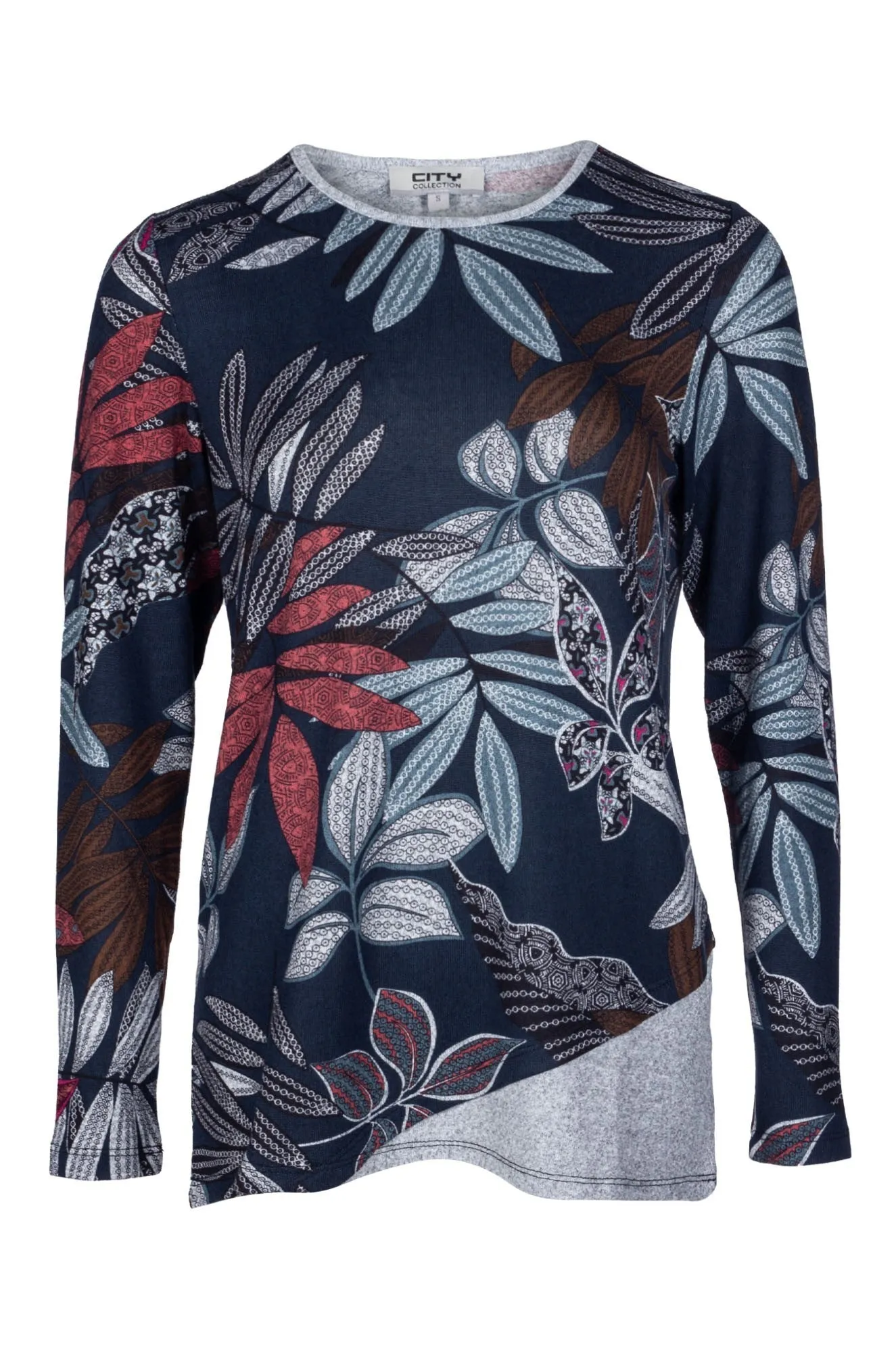 Printed Warm Touch Top | Atlantic Fern | 7909B1 Joy Mood