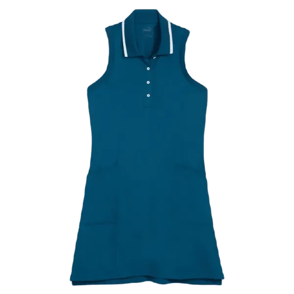 Puma Ladies Everyday Pique Golf Dress - Blue Youthful Look Casual event dress