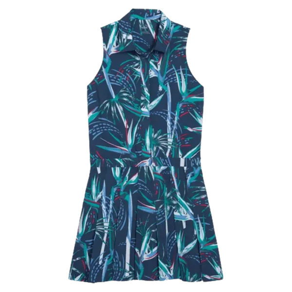 Breathable wear Puma Ladies Paradise Pleated Golf Dress - Navy