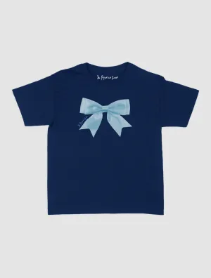 Breathable fabric put a bow on it baby tee