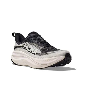 Womens Hoka Skyflow Wide in Black/White Carbon Fiber Responsiveness