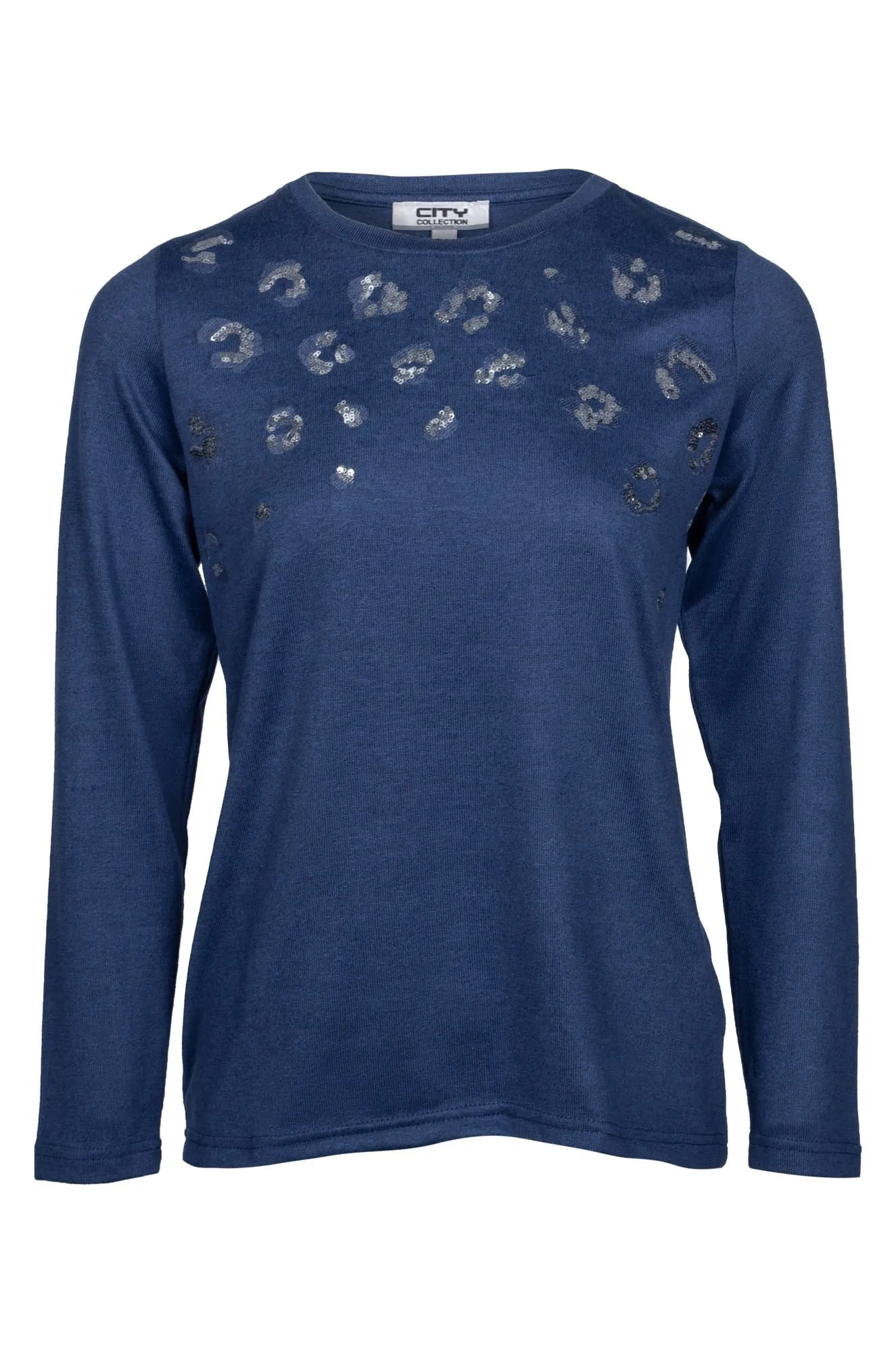 Top | Indigo Silver Animal | 7936B1 DurableStitching Wild Mood