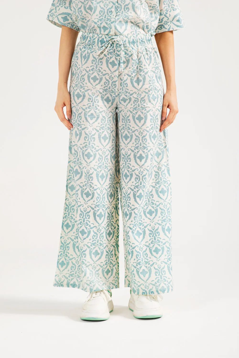 Neutral Look PRINTED WIDE LEG TROUSER