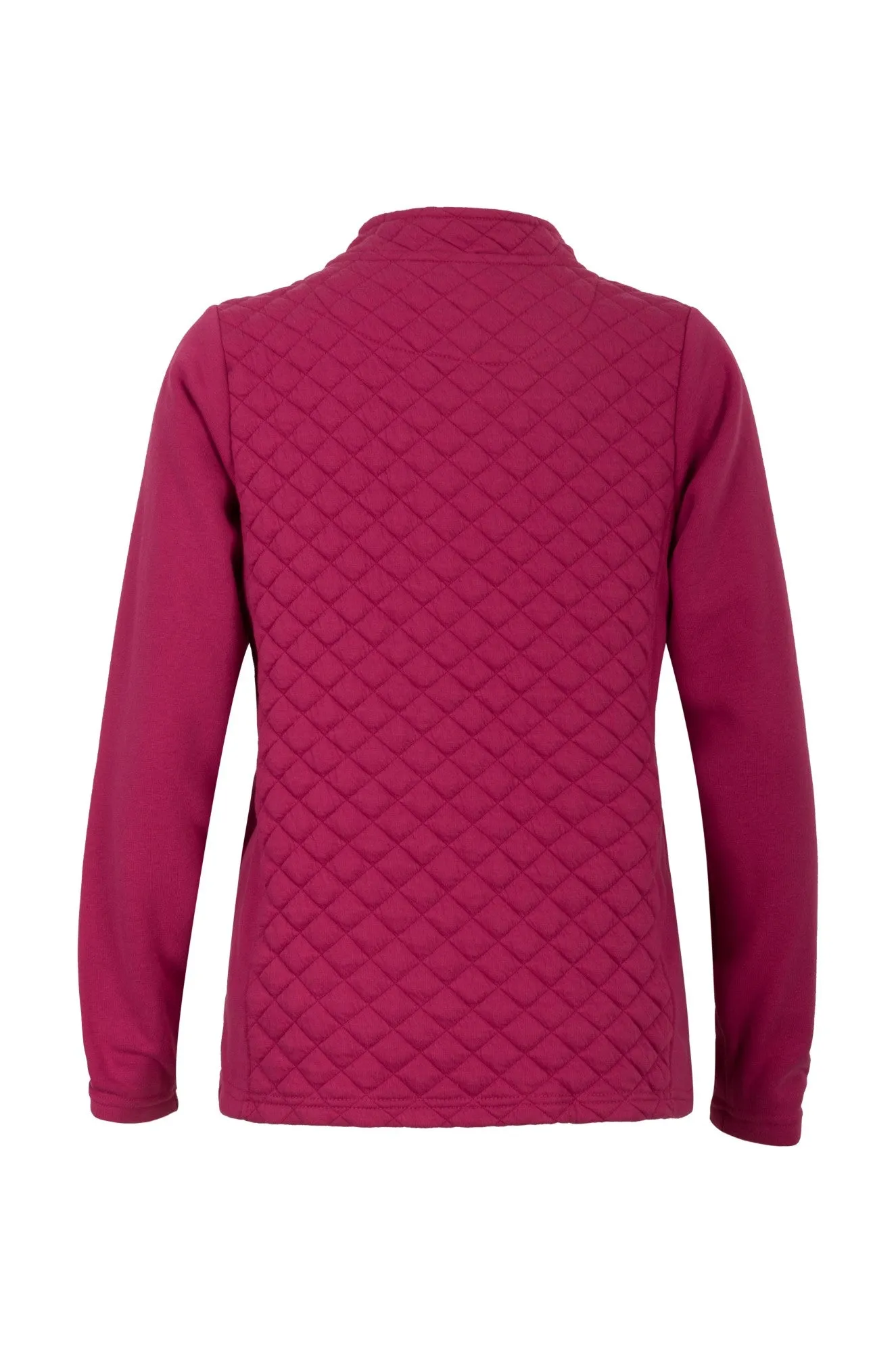 AdjustableHood Non Bulky Design Brushed Fleece Jacket | RASPBERRY | 2255B1