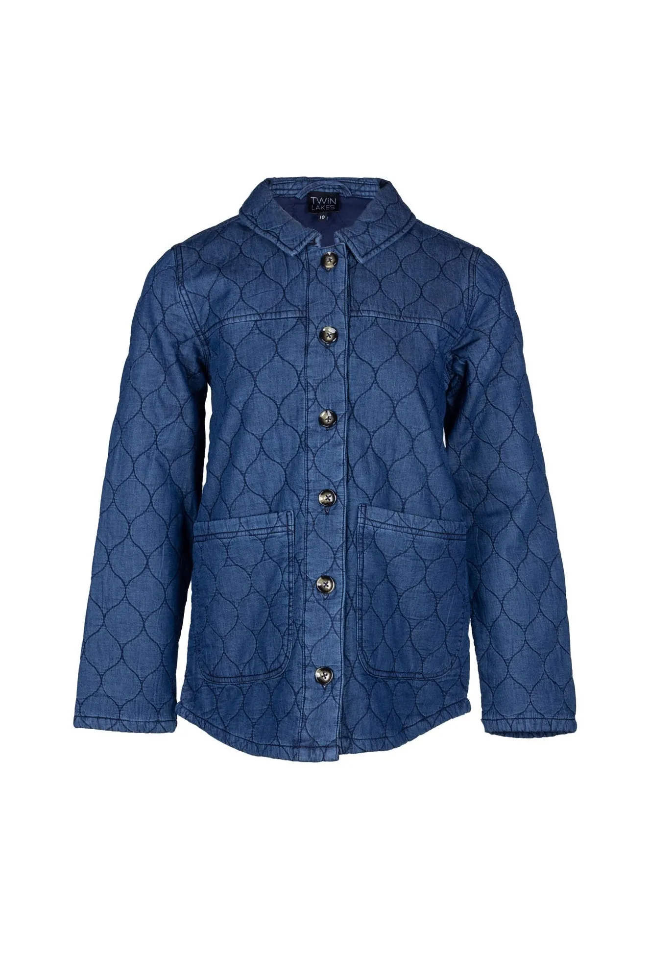 Quilted Lite weight Denim Jacket | DARK INDIGO | 6654B1 Packable Feature Ergonomic Shoulder Fit