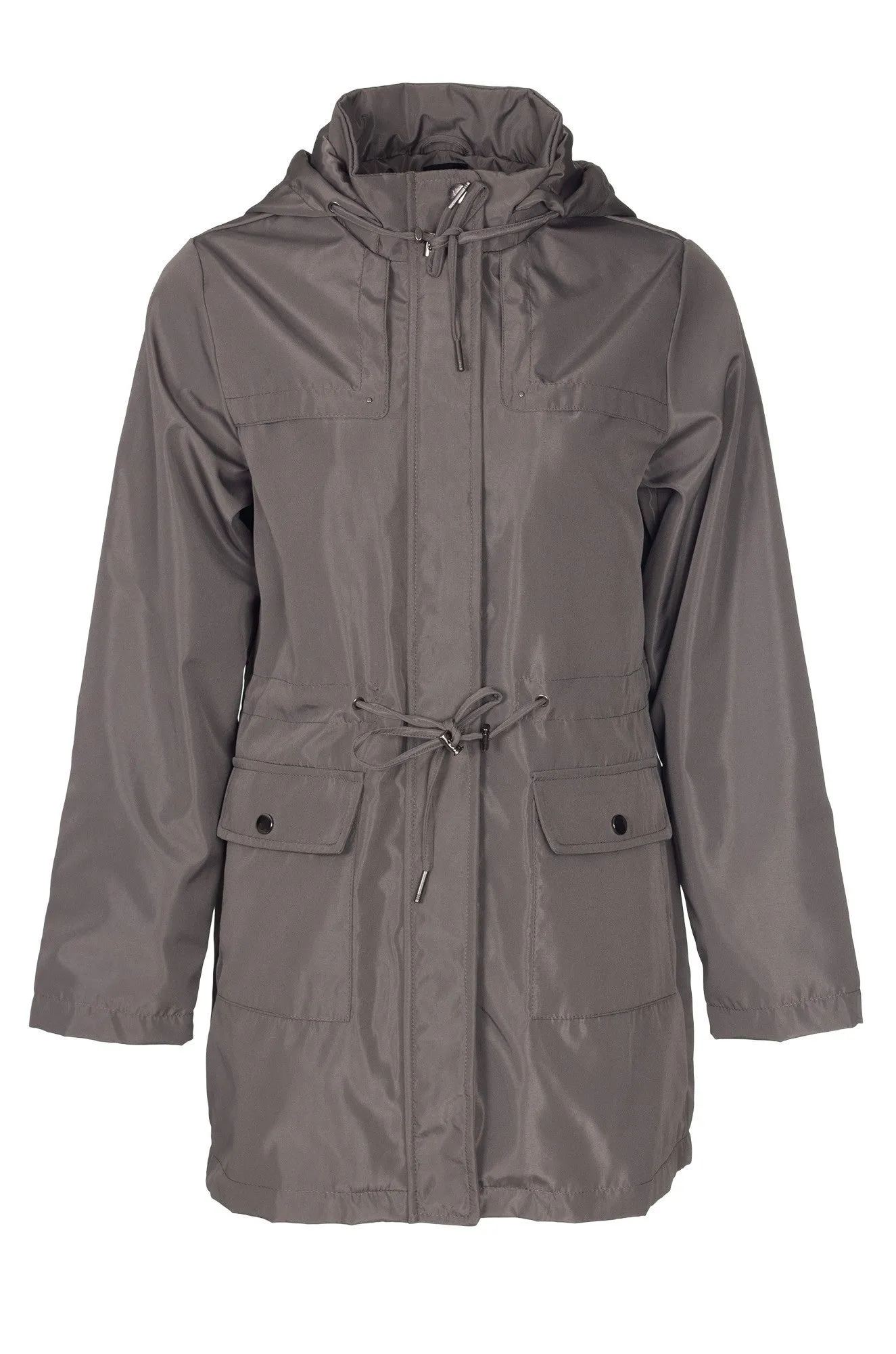 Non Irritating Edging Heat Sealed Zippers Jacket | MOCHA | 2452B1