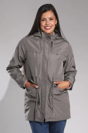 Fall Outfit BondedZipperGuards Jacket | MOCHA | 2452B1