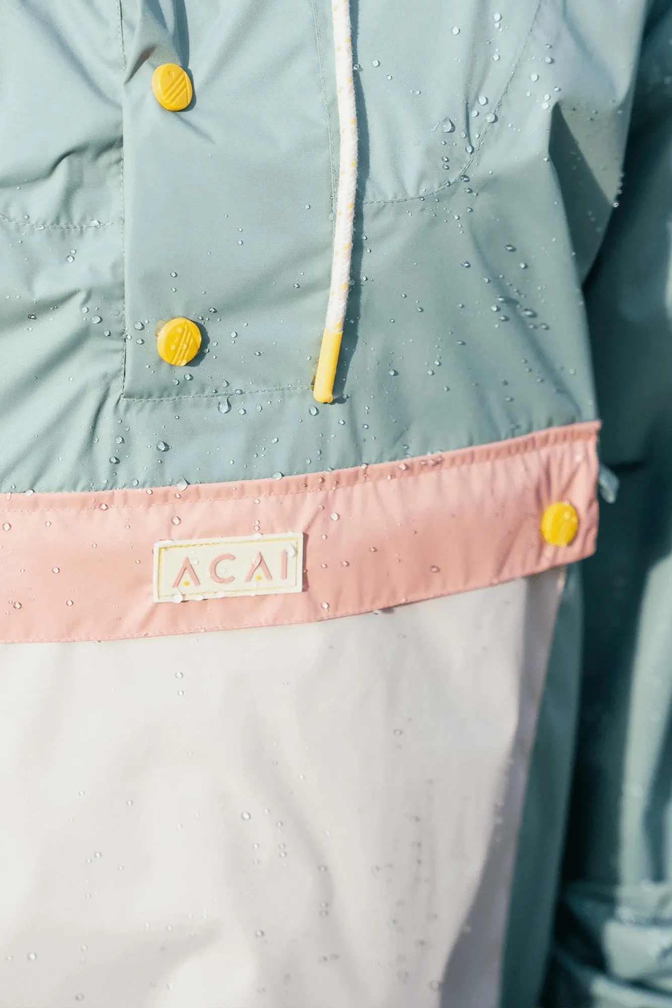 Noise Free Zippers Raindrop Packaway - Lilypad