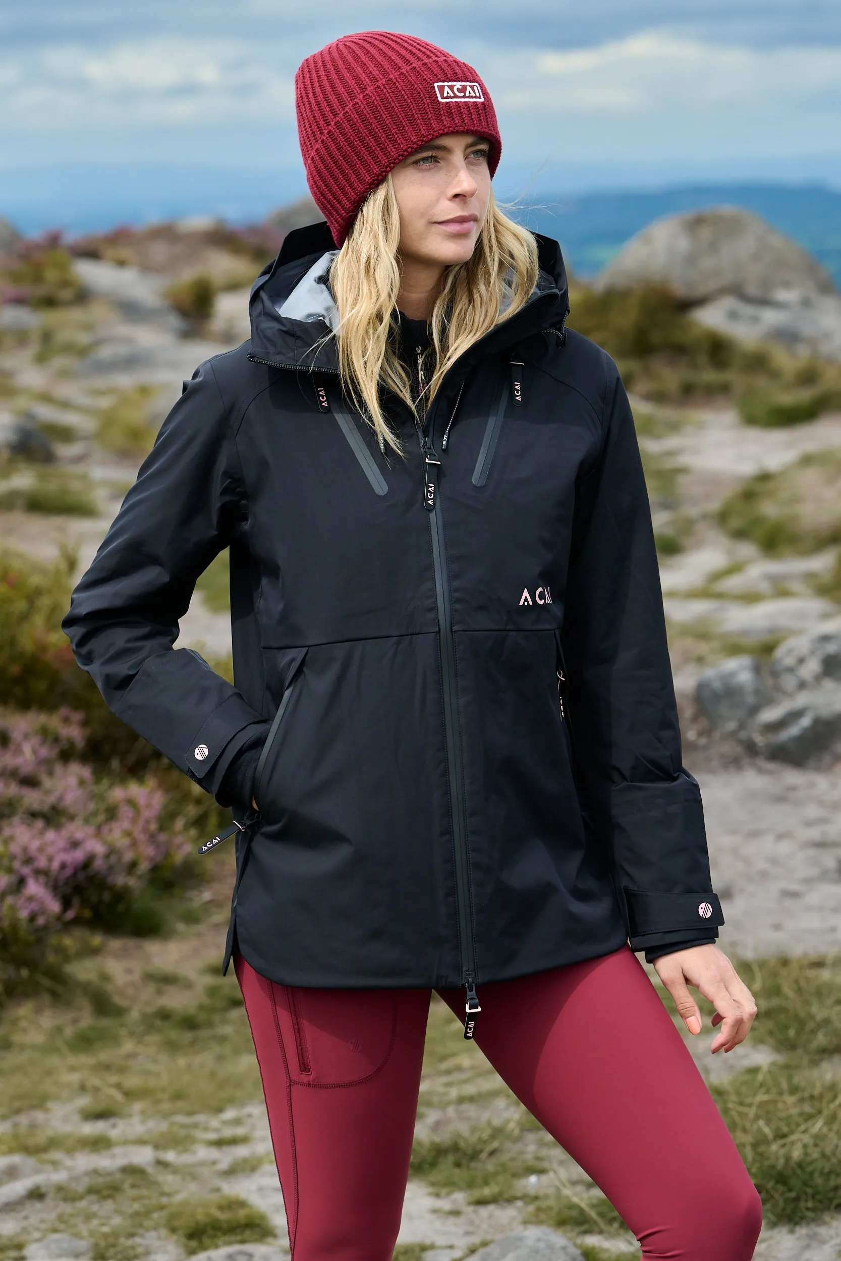 Fray Resistant Edges Rainscape Jacket - Black