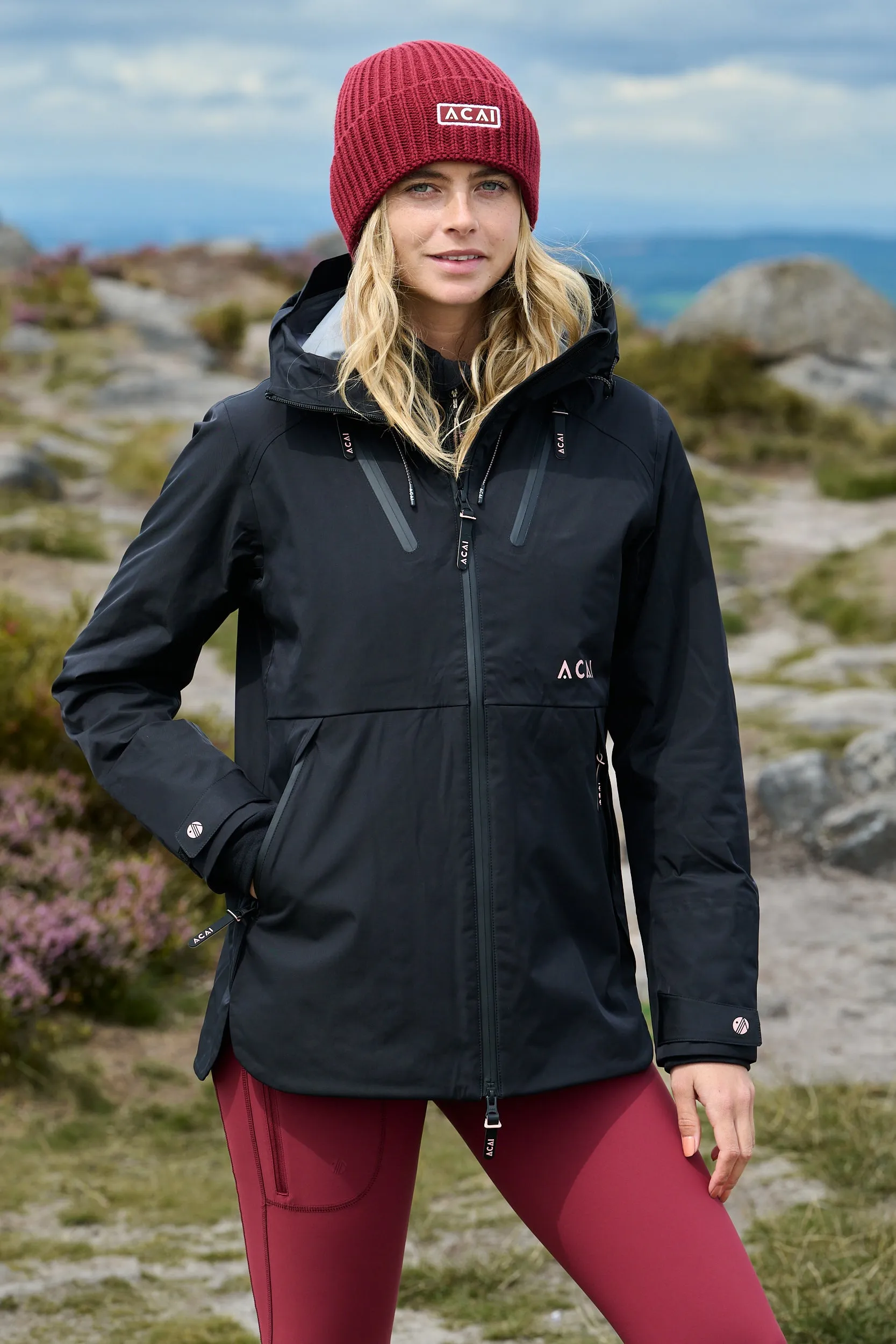 Layer Piece Eco Certified Textile Rainscape Jacket - Black