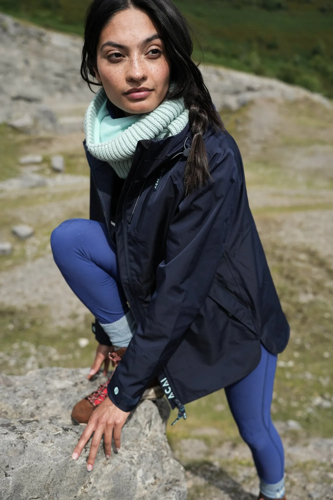 Snap Closures Rainscape Jacket - Deep Navy