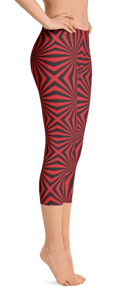 ReadyGOLF: Widow Maker Women's Capri Leggings Durable Stitch Work Commute