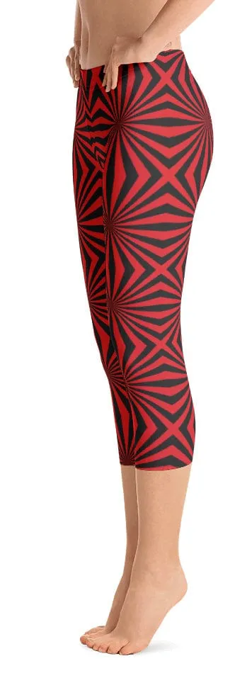 ReadyGOLF: Widow Maker Women's Capri Leggings Airport Travel Unisex Style Active Style