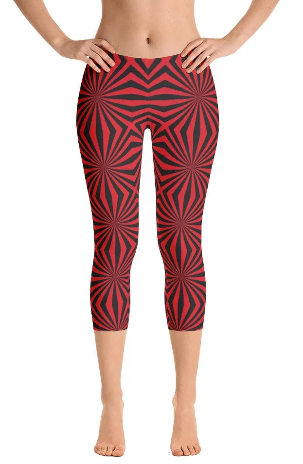 ReadyGOLF: Widow Maker Women's Capri Leggings Active Stretch