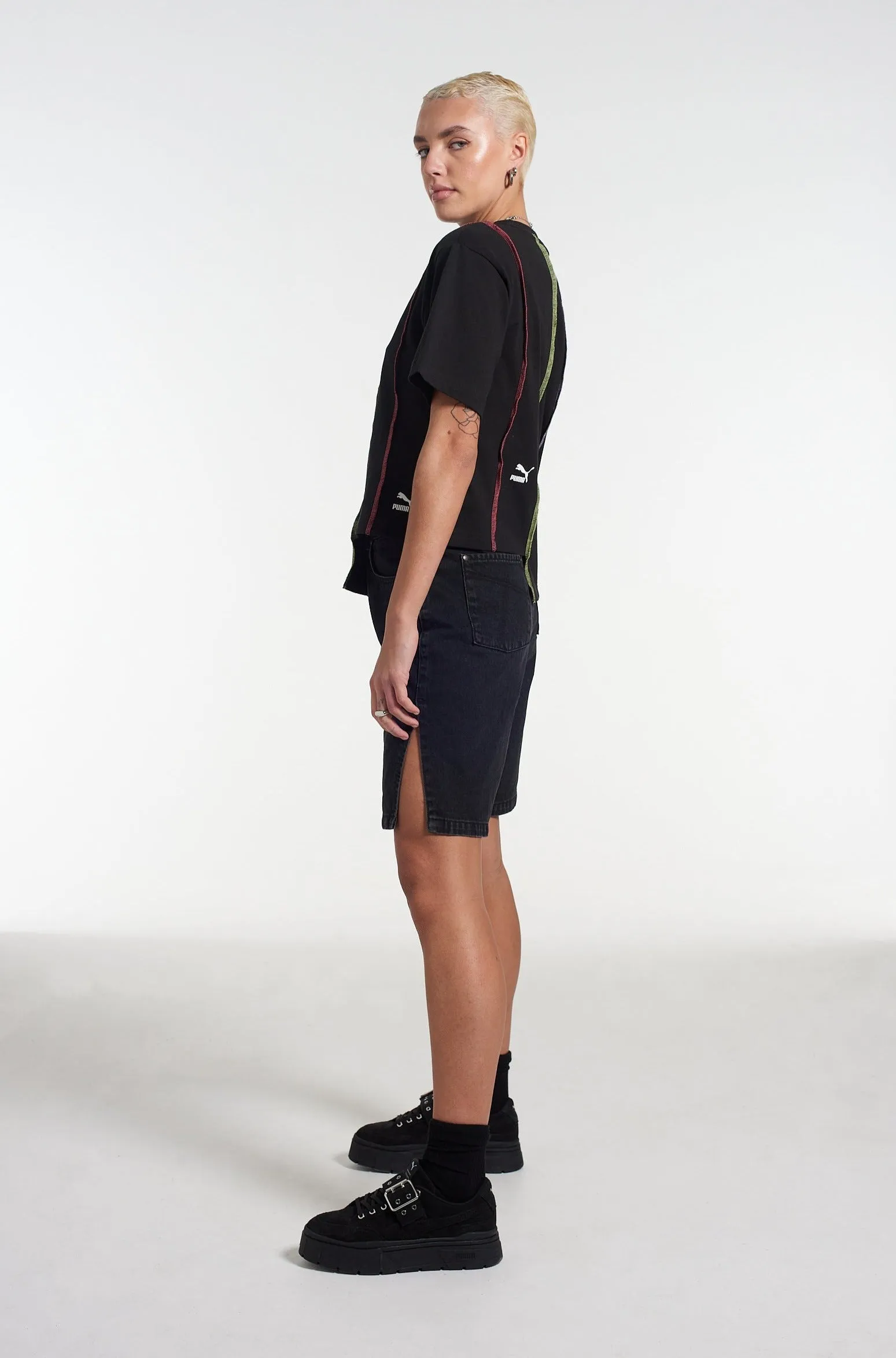 PUMA x The Ragged Priest Black Jersey Tee Winter Core