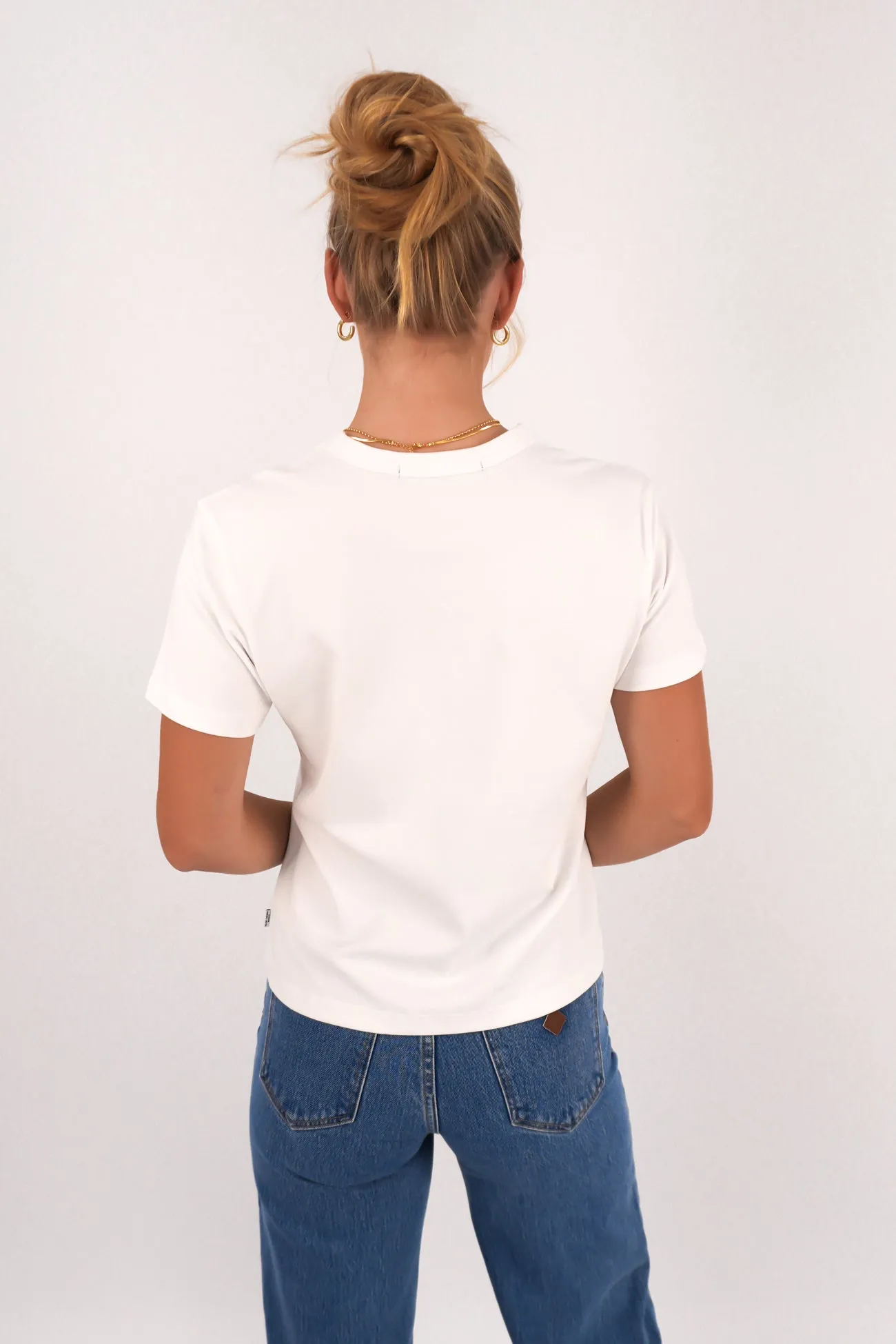 Seasonal Casual Athletic and Cool Regular Tee White