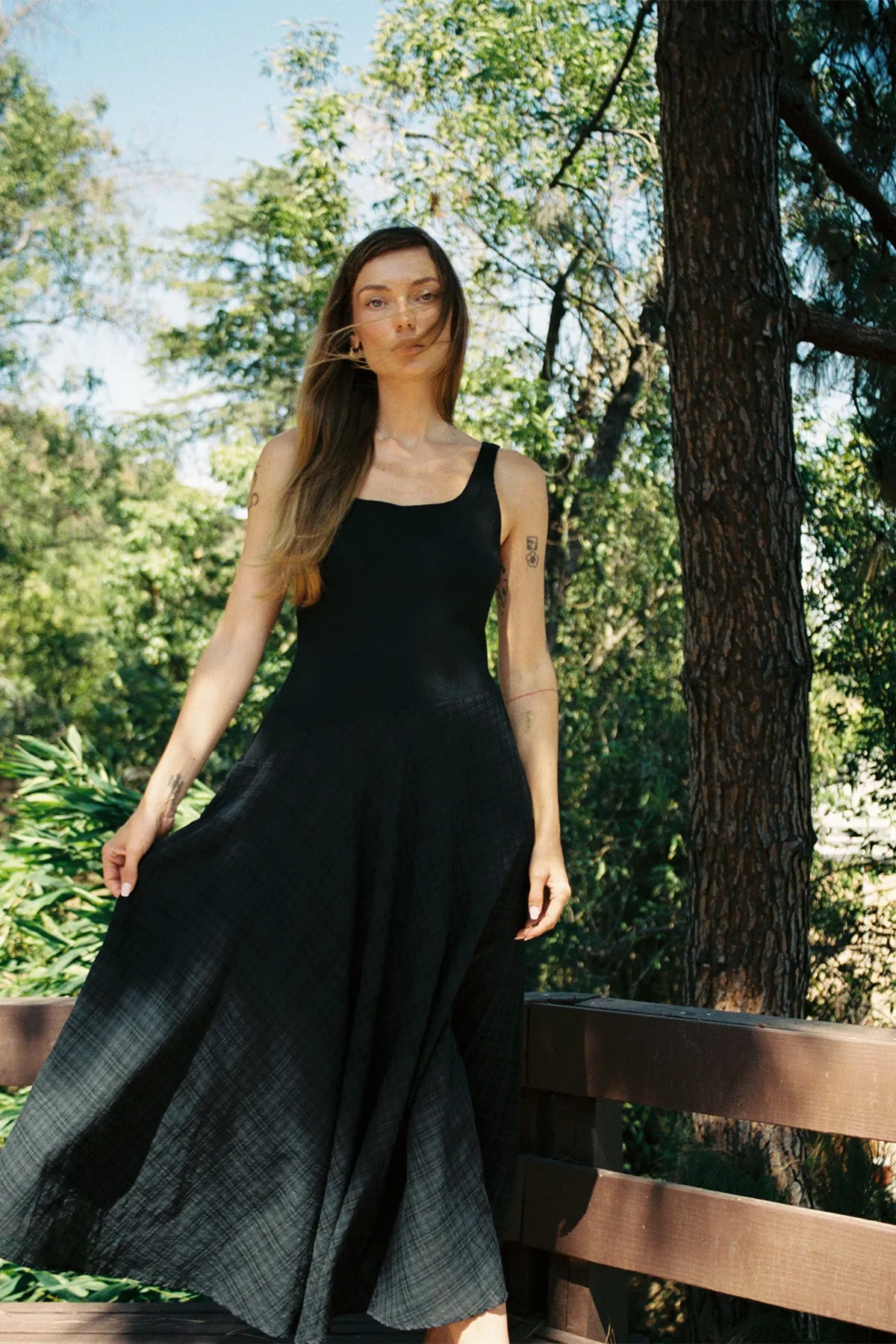 Sun shield Weather Ready Reign Dress - Raven Plaid