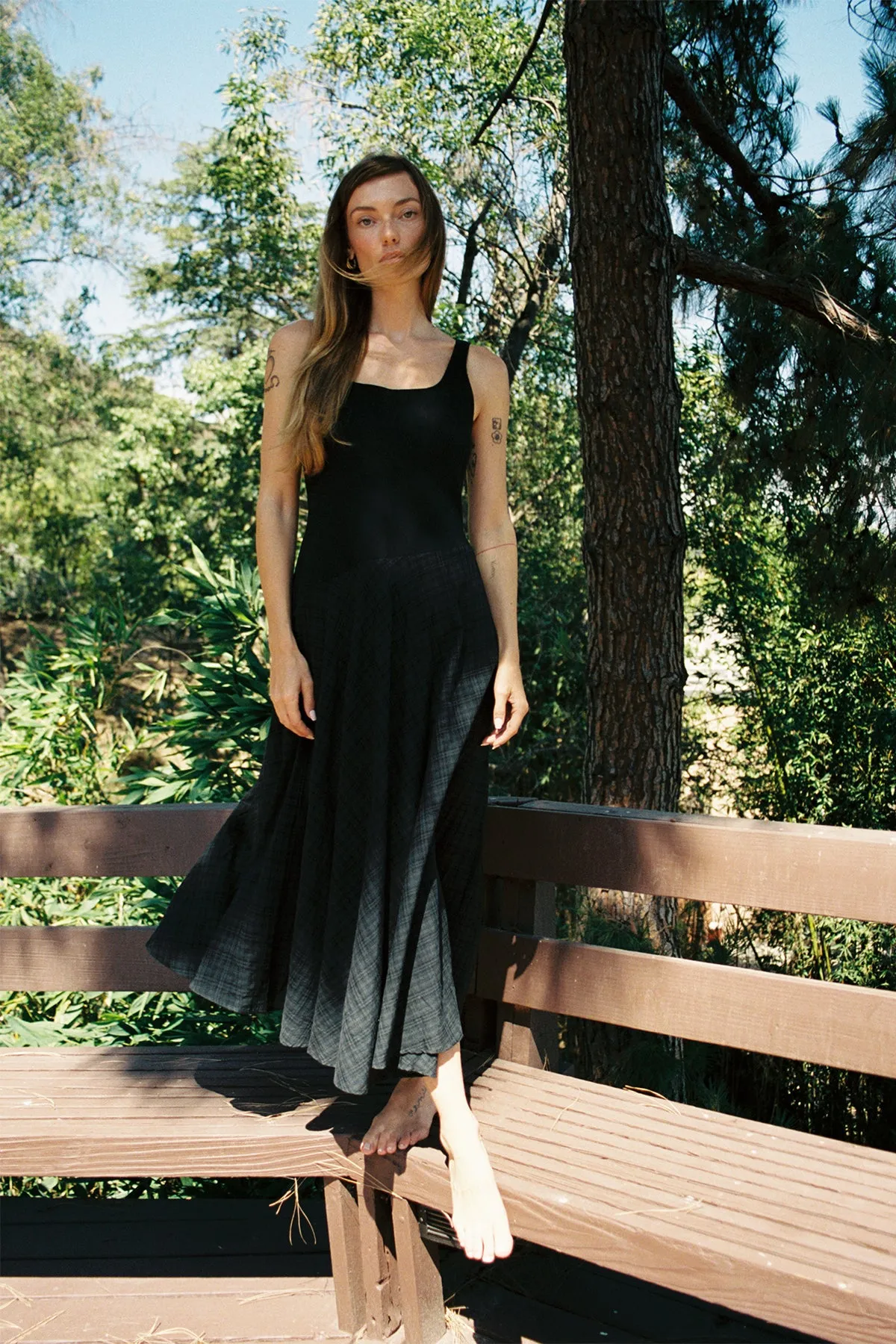 Reign Dress - Raven Plaid AntiStaticMaterial