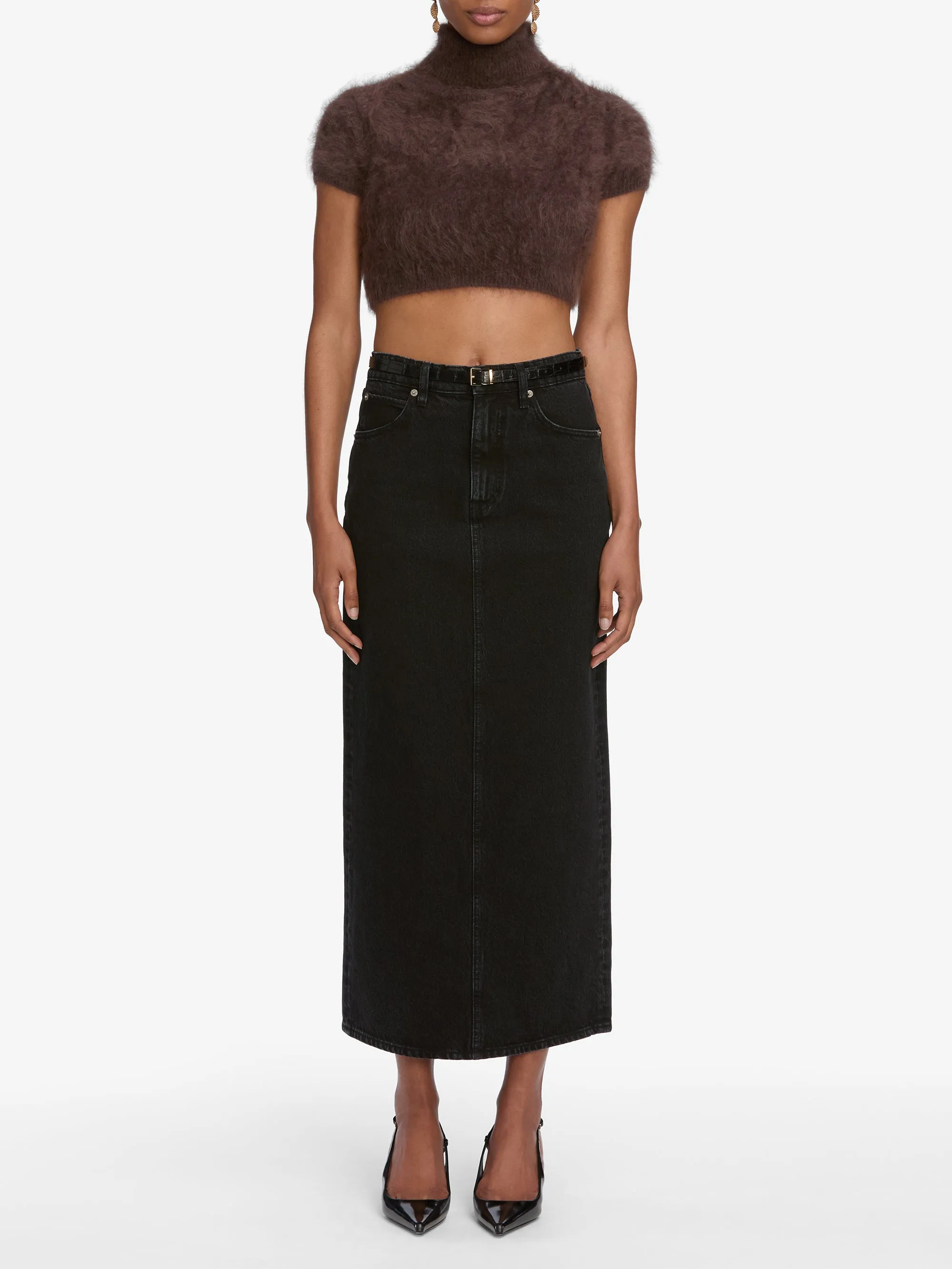 The Teddy Turtleneck -- Coffee Quick Dry Weaving