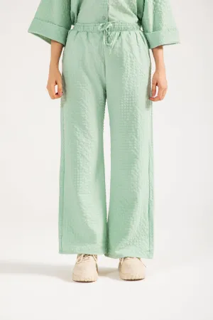 Wind Resistance ComfortWaistband TEXTURED WIDE LEG TROUSER