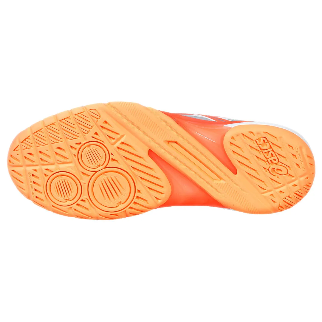 Asics Women's Powerbreak FF - White/Vivid Coral Shock Absorbing Anti Odor