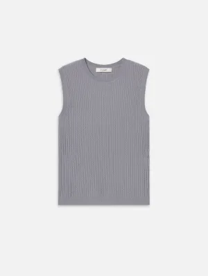 Under Cover The Fine Cable Tank -- Grey Blue